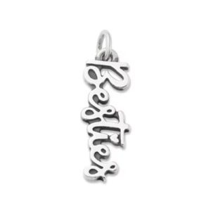 "Besties" Charm in Sterling Silver
