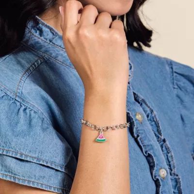 Enamel Watermelon Charm in Sterling Silver - Image 5