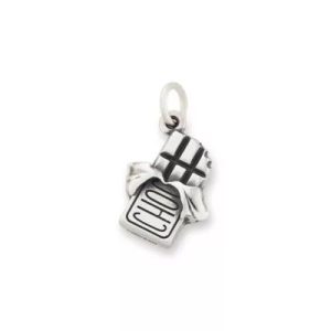 Sweet On You Chocolate Bar Charm in Sterling Silver