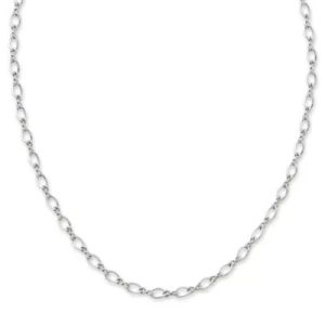 Medium Twist Charm Necklace in Sterling Silver
