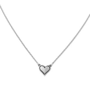 Delicate Heart Necklace in Sterling Silver or 14K Yellow Gold