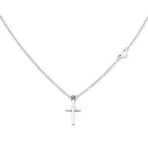 Faith and Love Necklace in Sterling Silver or 14K Yellow Gold