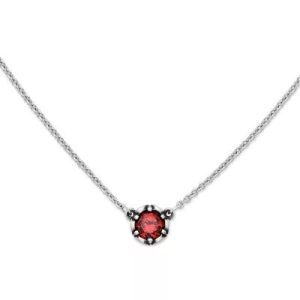 Cherished Birthstone Necklace in Sterling Silver or 14K Yellow Gold